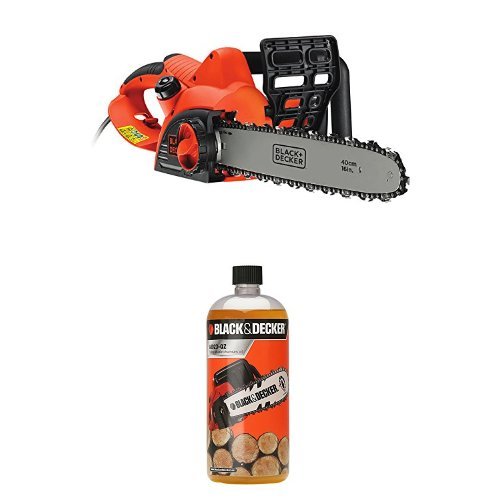 Black + Decker CS2040GB 40 cm Chainsaw Corded, 2000 W, with 1L Chain