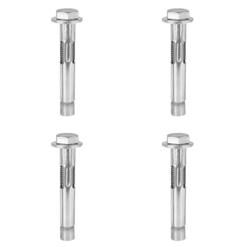 4Pcs M8*70mm Expansion Screw Bolts,Stainless Steel Hex Expansion Screws,Heavy Duty Fixing Anchors for Concrete,Masonryand Brick Wall