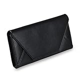 Youwatch Womens Coupon and Receipt Organizer Envelope Wallet with Compartment Credit Card Holder Box