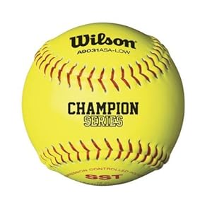 WILSON A9331ASA Series Softball (12-Pack), 11-Inch, Optic Yellow