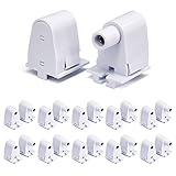 (12-Pairs) JESLED Single Pin FA8 Tombstone - Non-Shunted T8/T10/T12 LED Socket Lampholder Base Holder for 8FT Fluorescent Tube Light, Retrofiting Bulbs Fixtures, Flameresistant Plunger, UL Listed