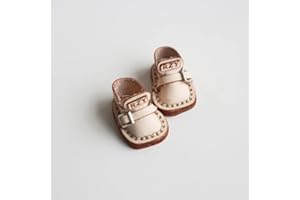 XiDonDon 1/12 BJD Doll Shoes for Ob11,GSC,Body9,YMY Body Dolls Clothes Accessories Toys 1 Pair (Off-White)