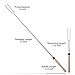 Set of 4 Roasting BBQ Sticks with Wooden Handle elescoping Smores Skewers & Hot Dog Forks Fire Pit Camping Cookware Campfire Cooking (10 Packs)