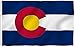 ANLEY [Fly Breeze] 3x5 Feet Colorado State Polyester Flag - Vivid Color and UV Fade Resistant - Canvas Header and Double Stitched - Colorado CO Flags with Brass Grommets 3 X 5 Ft