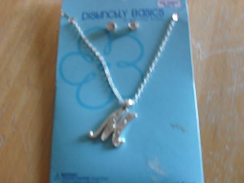Distinctly Basics a Set of Chain Necklase Lettre M and a Pair of Earring