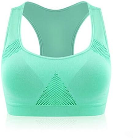 Lalasexyi Absorb Sweat Seamless Sports Bras, Women Wirefree Padded Yoga Bra Underwear Green L