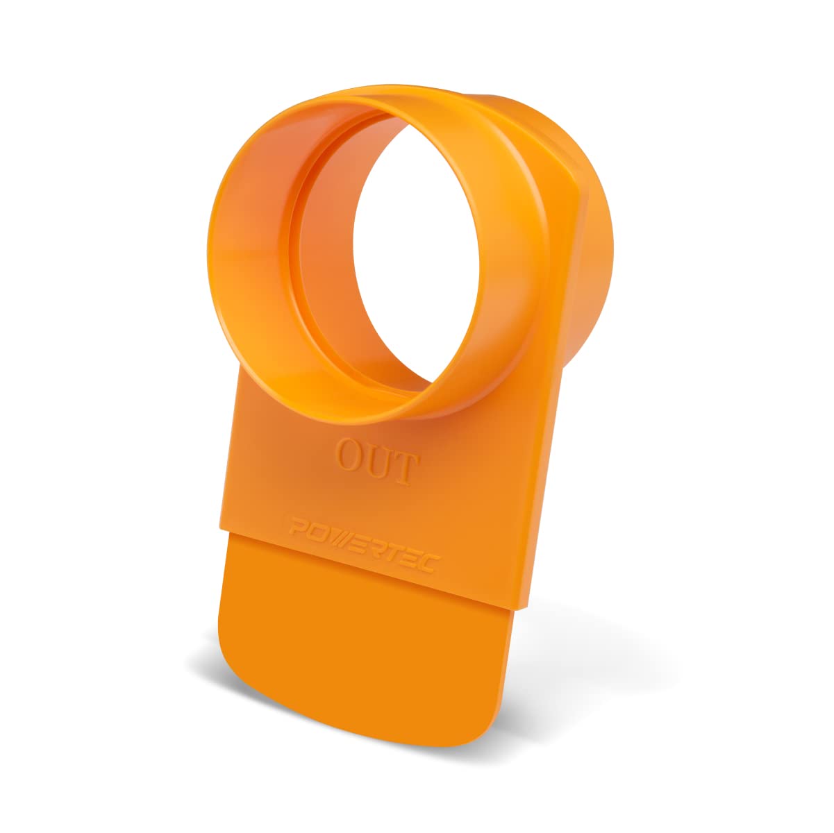 POWERTEC 70295 4-Inch Integrated Blast Gate Clog Resistant, Anti Gap Tapered ABS Plastic Fitting for Dust Collection Systems – 1 Pack