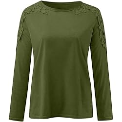 iPOGP Women's Round Neck Solid Color Hollow