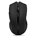 YJM Cordless Wireless 2.4GHz Optical Mouse Mice for Laptop PC Computer +USB Receiver (Black)
