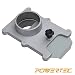 POWERTEC 70134 2-1/2-Inch Aluminum Blast Gate for Vacuum/Dust Collector primary