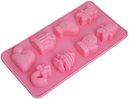 Crazy Egg Reusable Silicone Mold for Cake, Chocolate, Jelly , Candy and Ice cubes (1, Pink)