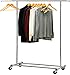 Simple Houseware Heavy Duty Clothing Garment Rack, Chrome primary
