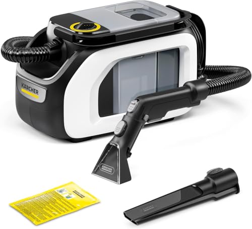 Lava-aspiradora SE 3 Compact, 500 W, depósito Agua Limpia: 1,7 l, Superficie: 2,76 m², 4,1 kg, Manguera de pulverización y aspiración, Boquilla de Lavado tapicerías y Ranuras