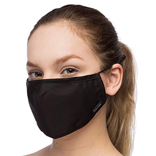 Debrief Me Anti Air Respirator Breathable Pollution Masks Carbon Activated Filtration (1 Mask+4 Filters) N95 Anti Pollution Mask -Reusable Reusable comfy Cotton(Black)