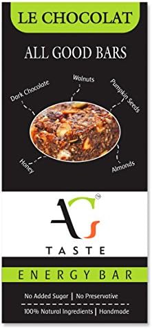 All Good Taste. Healthy Snack Bar - Le Chocolat (Pack of 12 Bars)