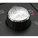 TopDall AMG Interior Media Multimedia Control Decals Emblems Stickers Accessories Silver for Mercedes Benz