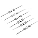 Waltz&F 40mm Chandelier Connectors Clips Pins for Fastening Crystals Parts, Chandelier Replacements 100pcs