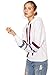 ROMWE Women's Casual Striped Drop Shoulder Long Sleeve Pullovers Hooded Sweatshirt