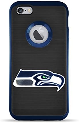 MIZCO SPORTS iPhone 8/7 Flex Licensed Case With 3D Steel Cut Logo - NFL Seattle Seahawks