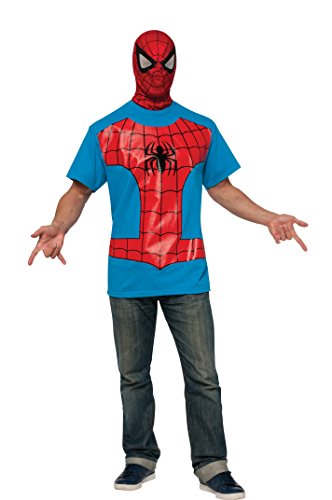 Rubie's Costume Men's Marvel Universe Spiderman Costume T-Shirt and Eye Mask