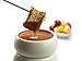 Fire Water Chocolate Fondue Tower for Two: White Ceramic 3 Ounce Double-Decker Mini Pot Boiler and Candle Holder Melter with 2 Forks by Max Brenner