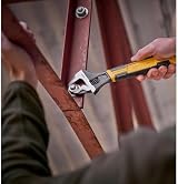 Stanley Adjustable Wrench 30 x 200 mm Protective Finish Bi-Material Handle view 14