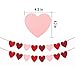 Valentines Day Banners - BE Mine Burlap Banner with 2 Felt Heart Garland Banners - Valentine's Day Decorations, Wedding, Engagement Party Supplies