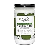 Centrifuge Extracted Organic Coconut Oil - Virgin Unrefined (Same as Extra Virgin), Raw, Non-GMO, Vegan, Glass Jar, Wildly Organic - 28 FL OZ
