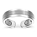 Smarter LifeStyle Elegant Titanium Magnetic Ring for Men and Women - Magnetic Titanium Ring (Silver | Size: 10)