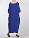 Mordenmiss Women's Bat Sleeve Summer Maxi Dress New L Blue