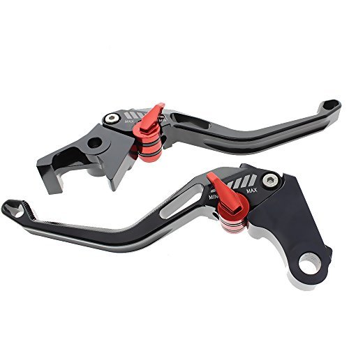 FXCNC Motorcycle 3D New Rhombus Hollow Adjustable CNC Brake Clutch Levers Set Pair fit for Kawasaki NINJA 250R 2008-2012, NINJA 300R/Z300 (w & w/o ABS) 2013-2017,NINJA 300 ABS 2014 - Thumbnail 2