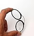 SOOLALA Women Men Go Everywhere SOS Pince Nez Style Nose Resting Pinching Portable Wallet Eye Glasses, Black, +2.5x