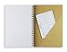 MILIKO A5 Size Kraft Paper Hardcover Square Grid Wirebound/Spiral Notebook/Journal-2 Notebooks Per Pack-70 Sheets (140 Pages)-8.27 Inches x 5.67 Inches(Golden Binding Rings, Kraft Square Grid)