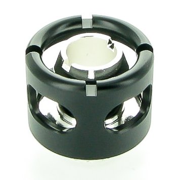 Monsoon G1/4" to 7/16" ID, 5/8" OD Free Center Compression Fitting for Soft Tubing, Matte Black, 6-Pack