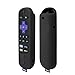 SIKAI Silicone Case for Roku Ultra Remote Shockproof Protective Cover for Roku Ultra 4661R (2018 Version) with Power Button Remote Jack Hole Cutout Anti-Slip Anti-Lost with Hand Strap (Black)