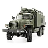 YIKESHU Rc Truck 2.4G Remote Control Car 6WD 1:16 High Speed High Simulation RC Crawlers with Lights Gift for Kids Adults (WPLB-3)