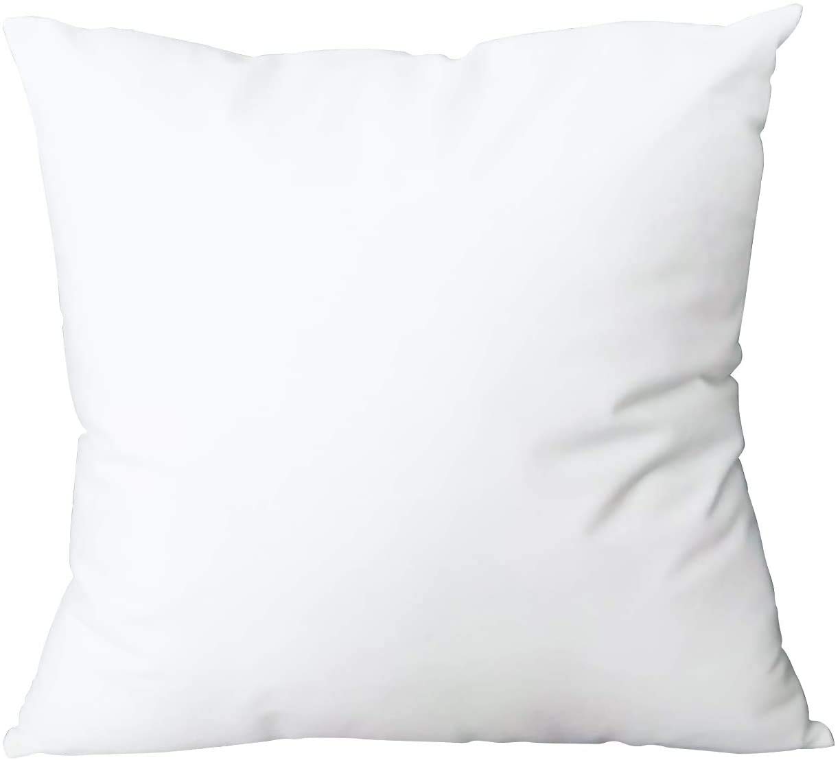 cushion Covers 16 x 16 inch - Blank White 10 pc Pack with Invisible Zipper Soft Polyester Twill Couch Cushion covers, suitable for Sublimation Digital Printing & Painting, Washable (10)