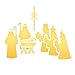 Christmas Nativity Stencil, 3.25 x 4 inch (S) - Classic Religious Nativity Card Stencils for Painting Cards