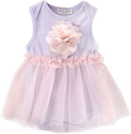 Sanlutoz Newborn Baby Girls Bodysuit Romper Outfits Summer Birthday Jumpsuit Flower Clothes 0-24M