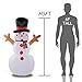 5 Foot Christmas Inflatables Snowman with Hat, Airblown Inflatable Snowman with Branch Hands, Lighted for Home Outdoor Yard Lawn Decoration
