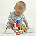 infunbebe Stacking Toys 2 in 1 Stacking Cups and Stacking Ring for Toddlers, Educational Stacker Toys for Baby from 6 Months, Multicolor