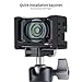 UURig C-RX0 II Metal Extension Cage for Sony RX0 II/RX0 with Cold Shoe to Mount Microphone Selfie Vlog Video Accessories 37MM Lens Adapter Arri Hole Quick Release Fixation 1/4