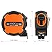 SonLong Measuring Tape Tape Measure 26-Foot(8m) Tape Ruler Metric and Inches with Magnetic Hook, Nylon Coating, Wrist Strap for Construction, Home, Carpentry Measurement - TM-B03, Orange and Black