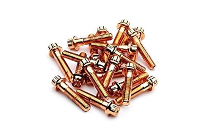 SRR Hardware Rose Gold Split Rand Schrauben M7 x 32 mm 10.9 HT Stahl für BBS RS oz Rollen