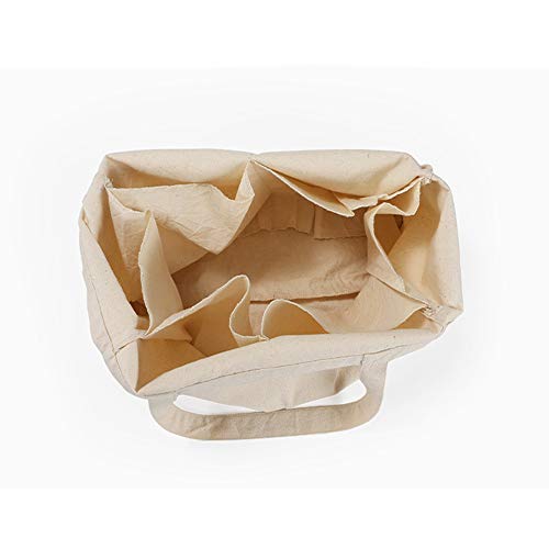 NAECOUS Canvas Grocery Shopping Bags with Bottle Sleeves, 10 oz Heavy Duty & Premium Reusable Cloth Totes, Washable&Durable&Eco-Friendly Wine Totes with Handles (2 Bags)