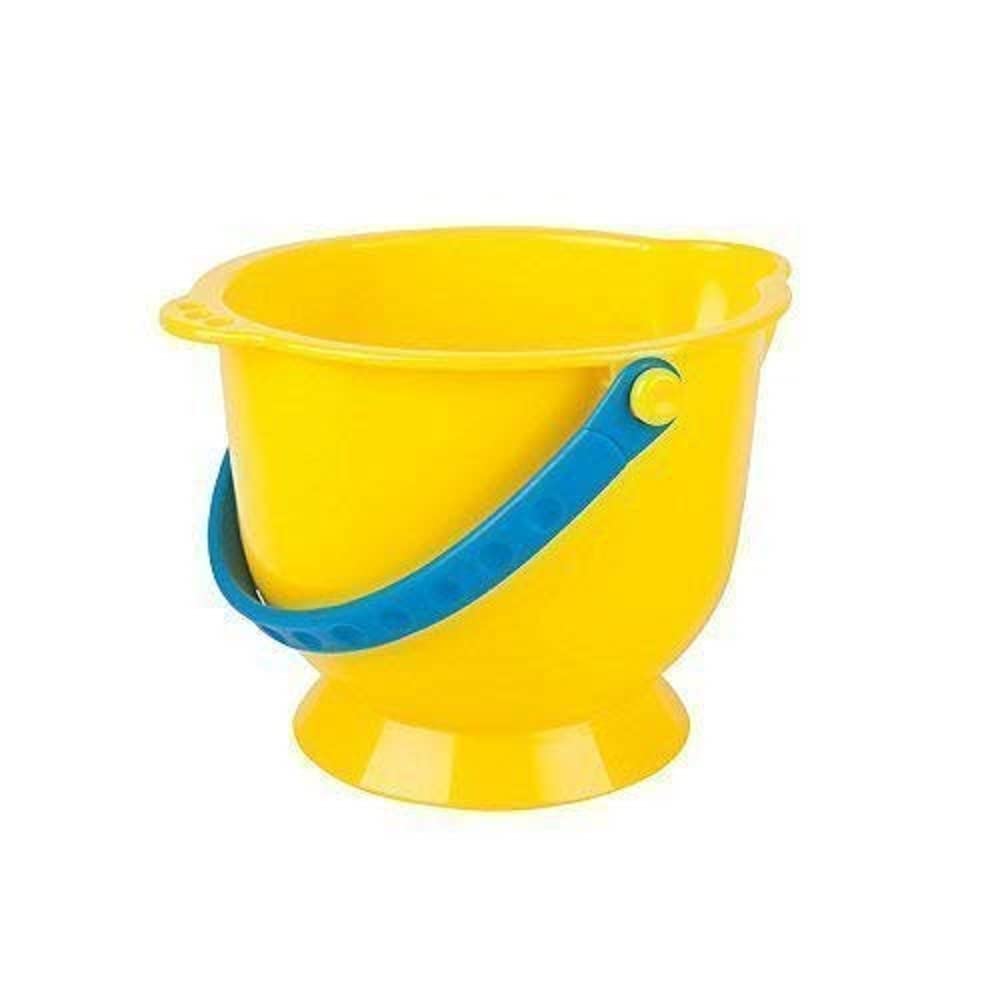 Hape Small Bucket, Beach Toy/Sand Toy, Yellow, for Kids 18 Months and Up