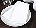 Arkwright Restaurant Cloth Napkins - (Pack of 25) Spun Polyester Dinner Napkin with Hemmed Edges - Ideal for Dinner, Wedding, Party, Banquet, Kitchen, 20 x 20 in, White
