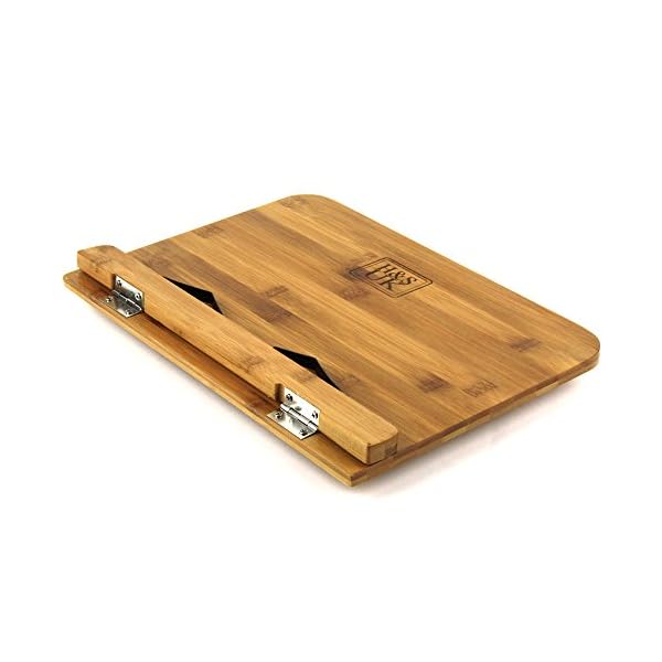 HS-Book-Stand-Bamboo-Recipe-Cookbook-Holder-Stand-Kitchen-Adjustable-Bookrest-Reading-Rest H&S Book Stand Bamboo Recipe Cookbook Holder Stand Kitchen Adjustable Bookrest Reading Rest