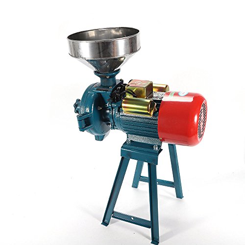 WUPYI Grinder Machine,110V 1500W Electric Dry Mill Grinder Machine Grain Mill Cereal Rice Grinder Corn Coffee Wheat Feed Mill Dry Cereals Grinder with Funnel, 1400r / min - Thumbnail 3