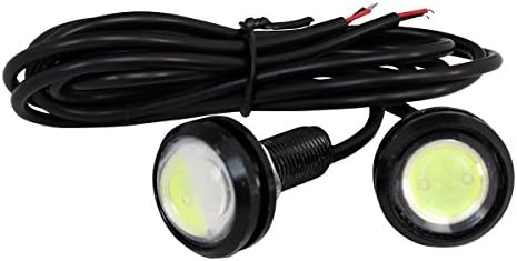 2個入り 防水 大玉 Led スポットライト アイスブルー色 12v 23mm 黒色ソケット
